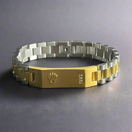 16mm Golden RLX Crown Jubilee Bracelet