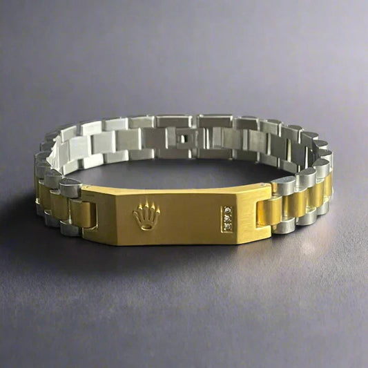 16mm Golden RLX Crown Jubilee Bracelet