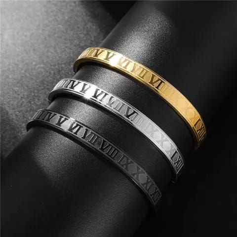 Royal Roman Numerals Bracelet For Men