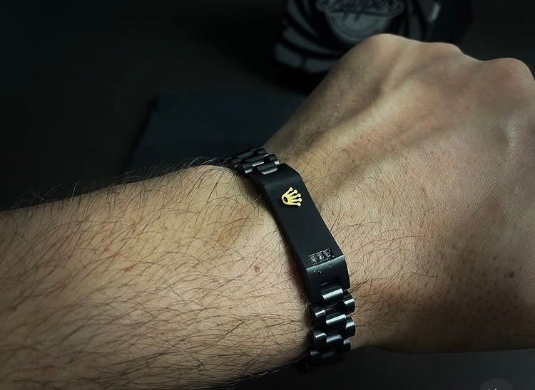 16mm Black RLX Crown Jubilee Bracelet
