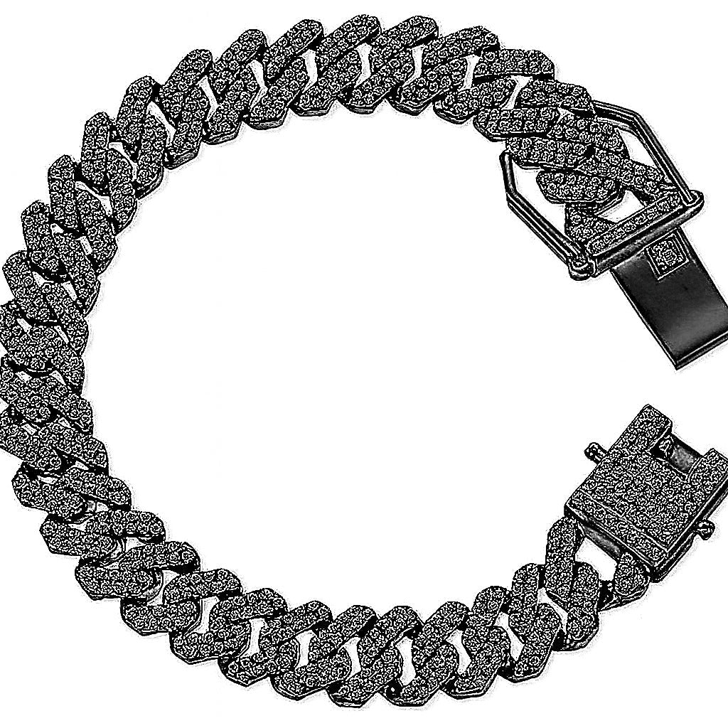 Iced Cuban Bracelet ( Stainless Steel )