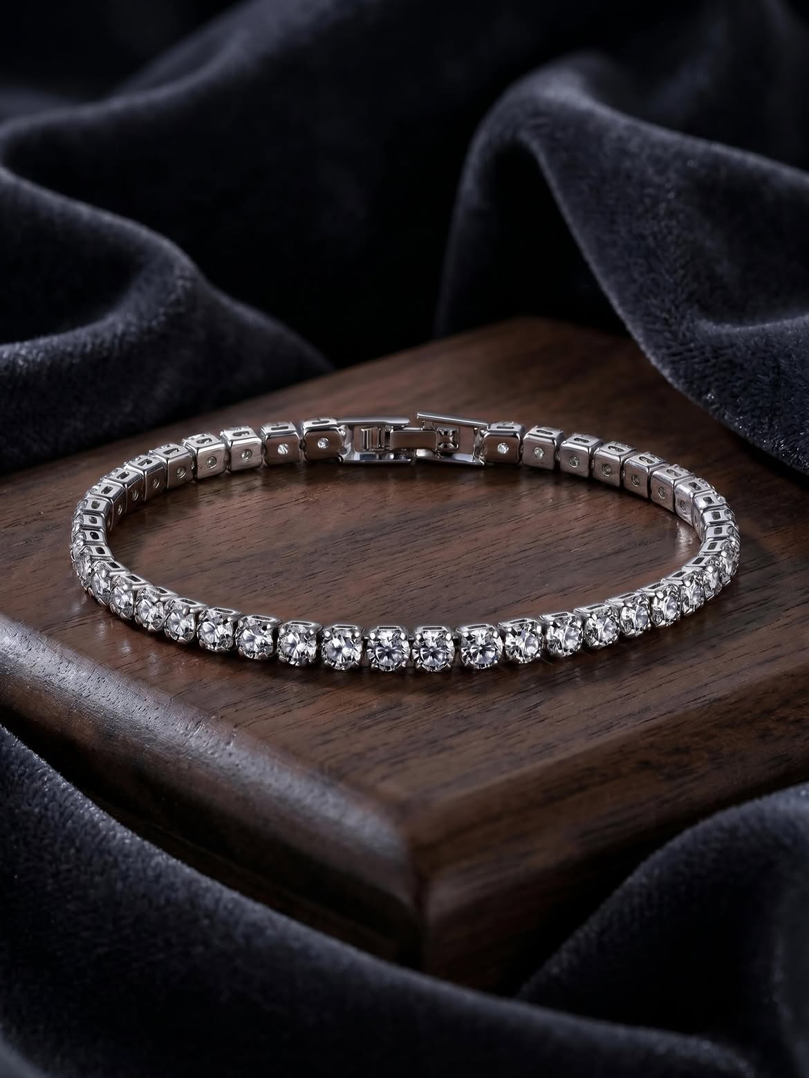 Classic Tennis Chain & Bracelet Set