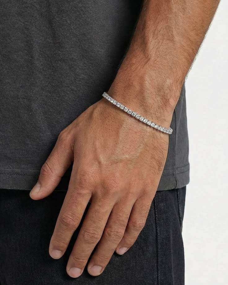 Classic Tennis Chain & Bracelet Set