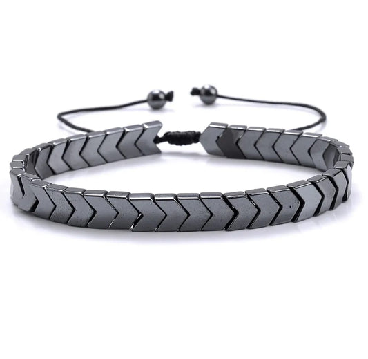 Arrowed stone bracelet