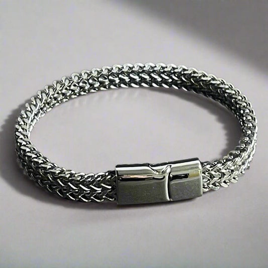 Dual foxtail magnetic bracelet