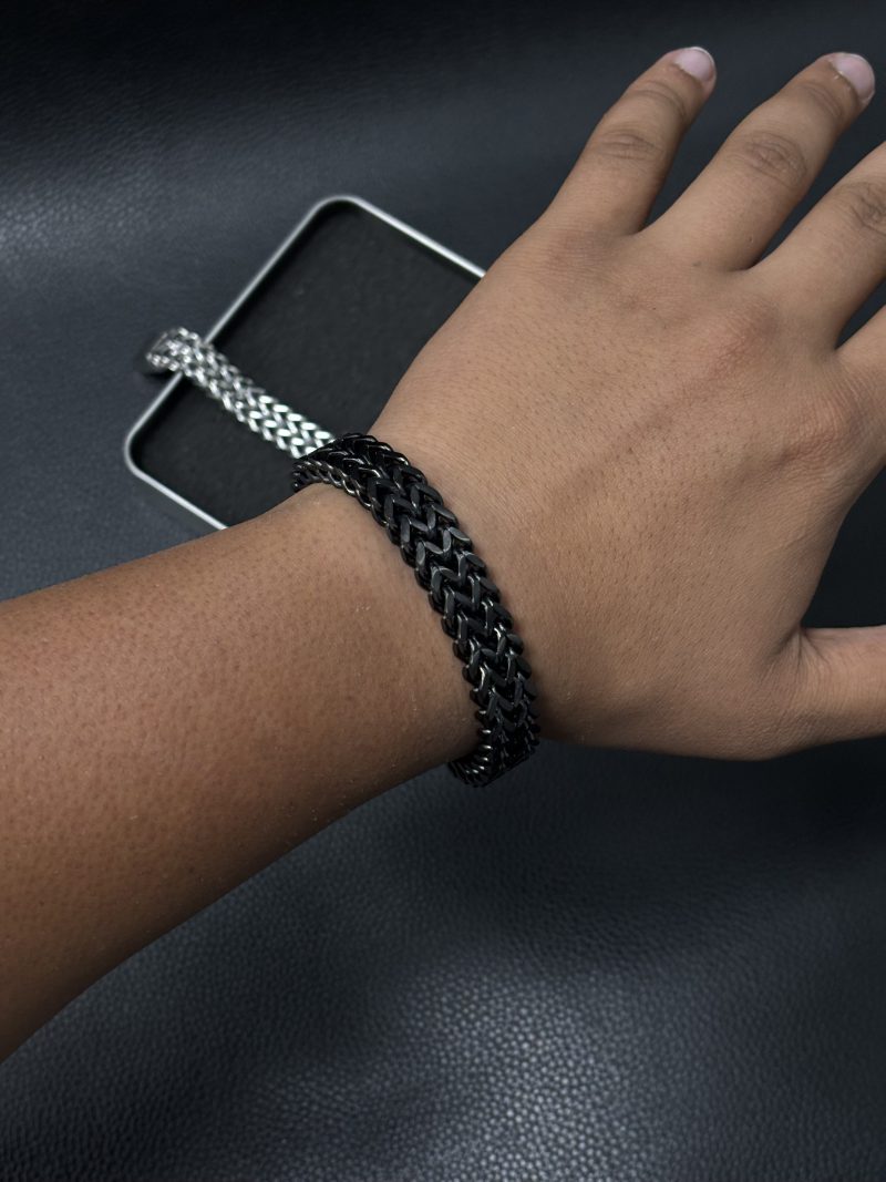 Dual foxtail magnetic bracelet