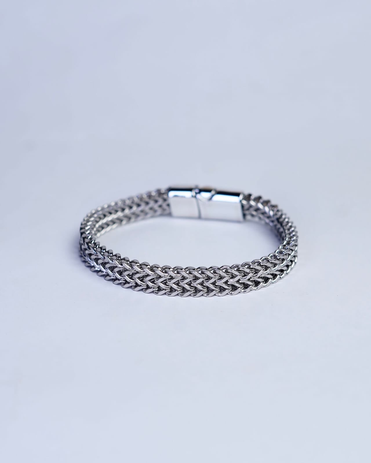 Dual foxtail magnetic bracelet