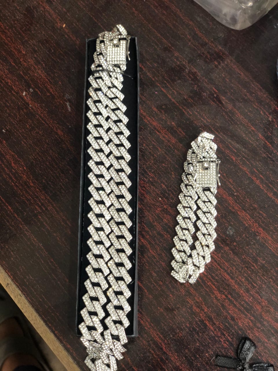 Dynamic Iced Duo ( Bracelet & Chain )