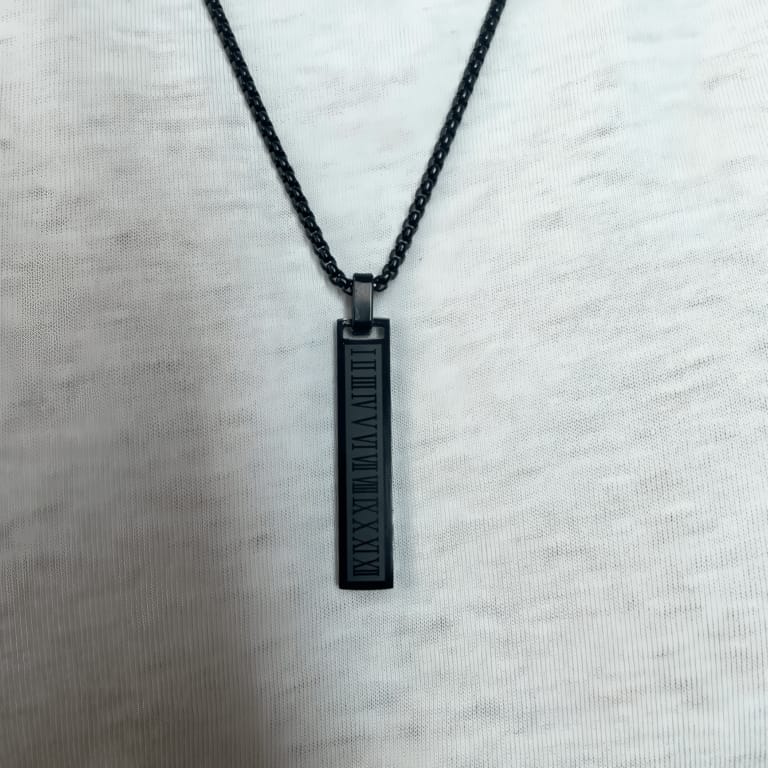 Steel Vintage Roman Pendant