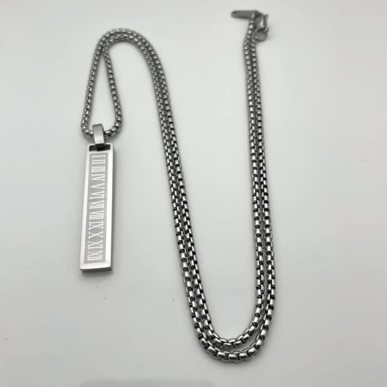 Steel Vintage Roman Pendant