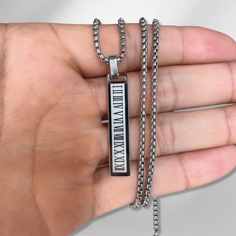 Steel Vintage Roman Pendant