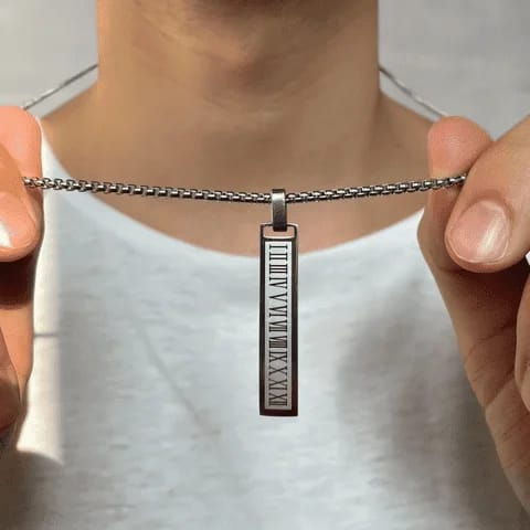 Steel Vintage Roman Pendant