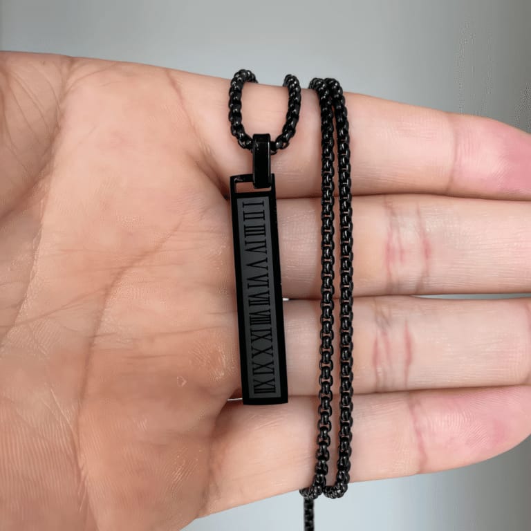 Steel Vintage Roman Pendant